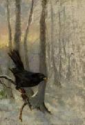 unknow artist Bird on a Three Branch oil painting reproduction